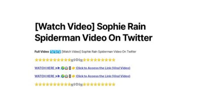 Understanding the 'Sophie Rain Spider-Man Video Full' Trend: What You Need to Know