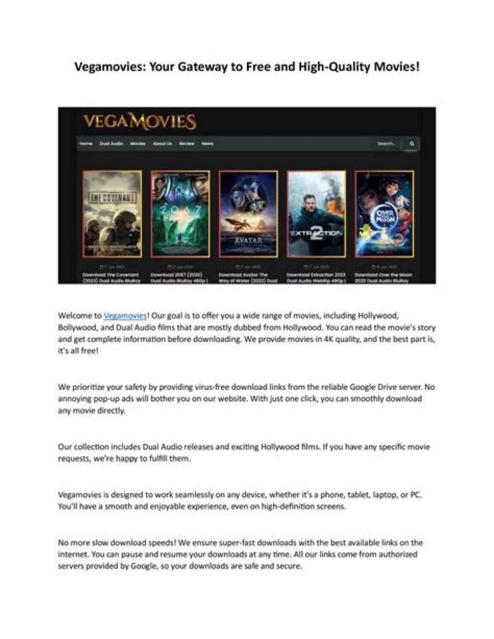 Understanding Vegamovies 1080p: Finding High-Quality Entertainment Legally